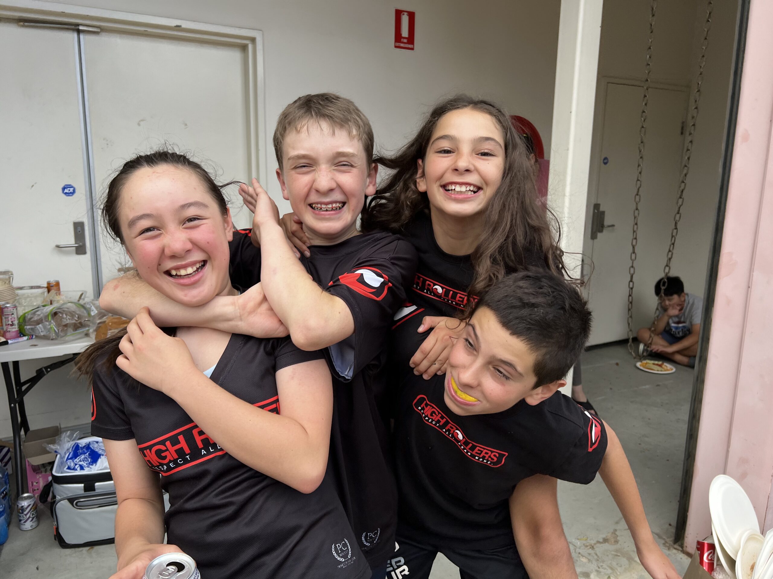 Kids messing around and having fun