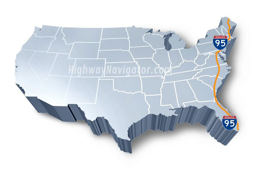 Interstate 95 Traffic Accidents Driving Conditions I95 Map 1 