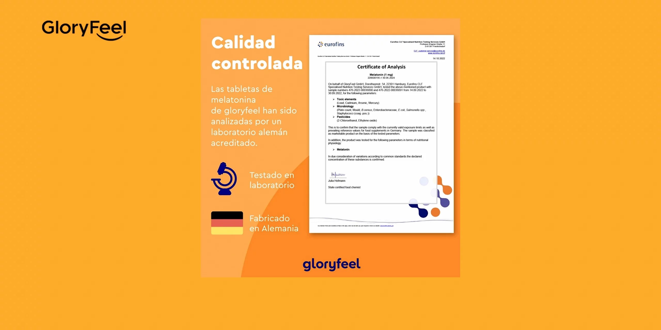 MELATONINA GLORYFEEL