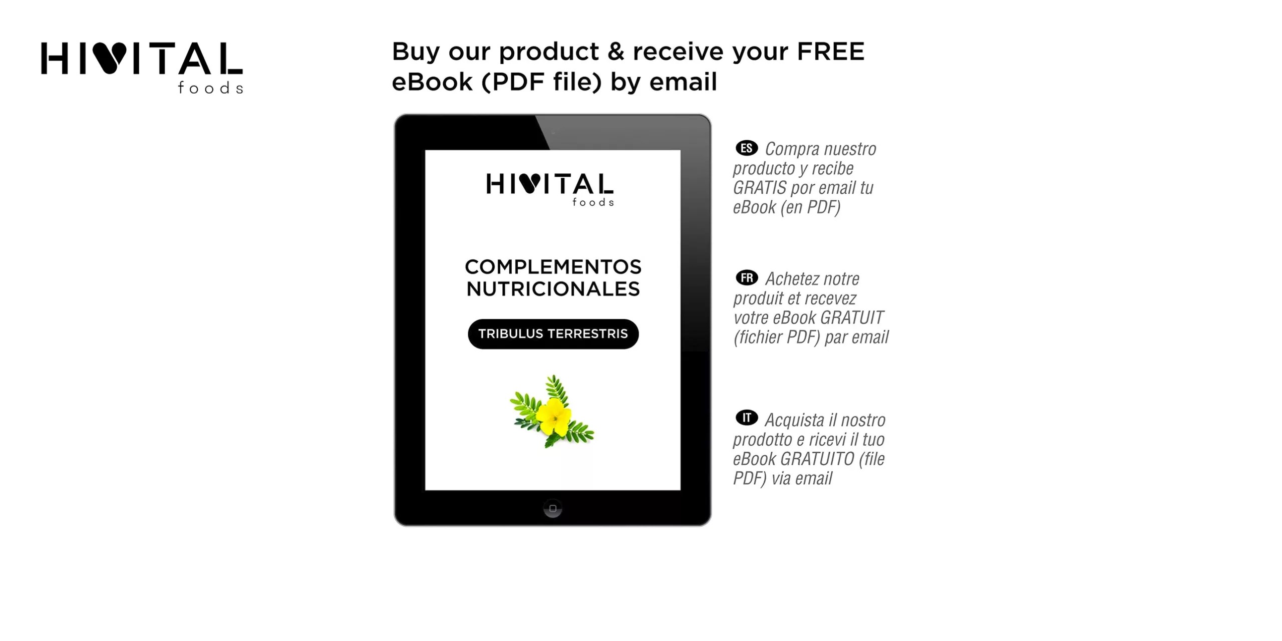 HIVITAL FOODS Tribulus Terrestris 2250 mg | 180 cápsulas veganas