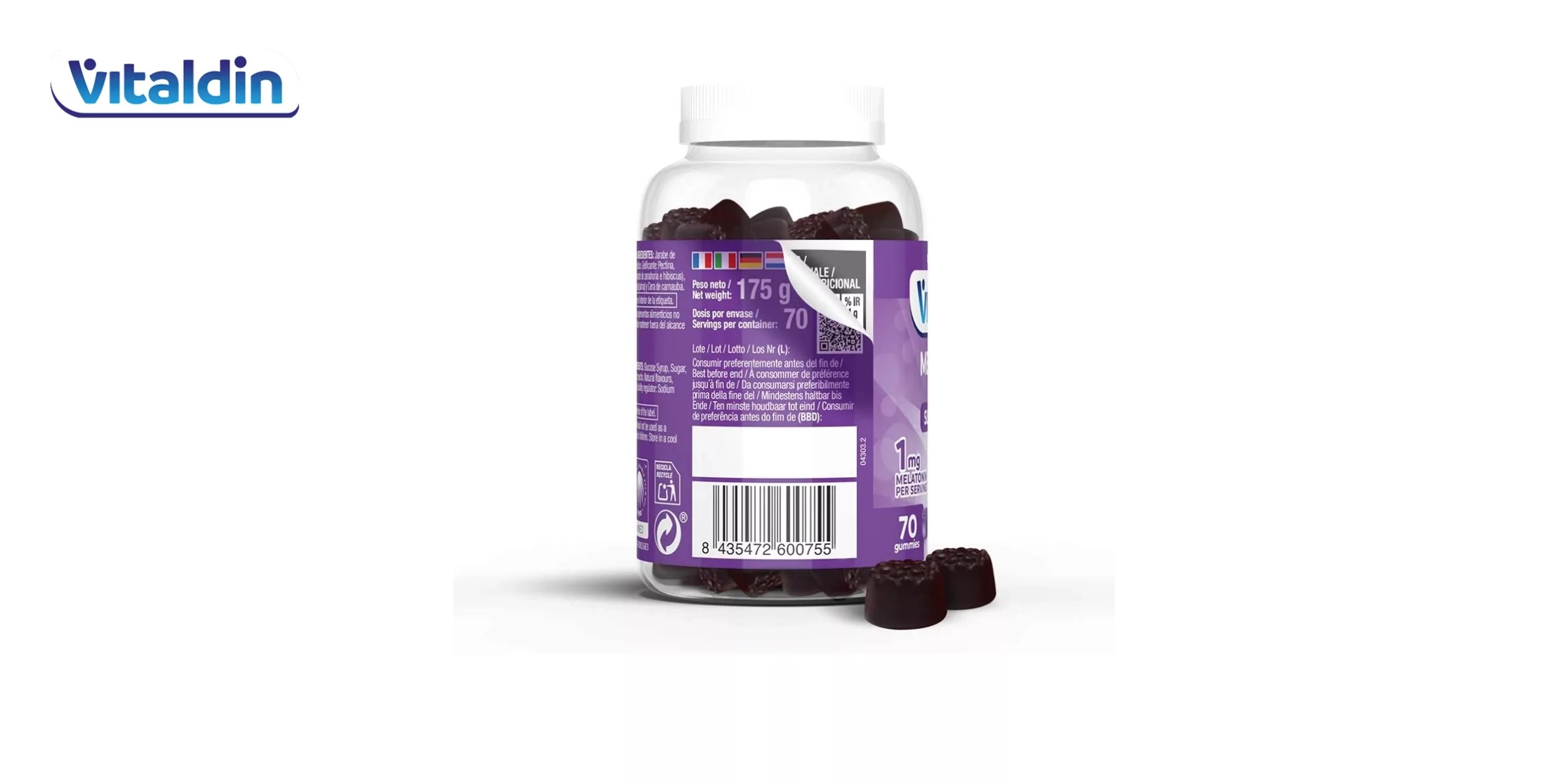 VITALDIN Melatonina gummies - 1 mg