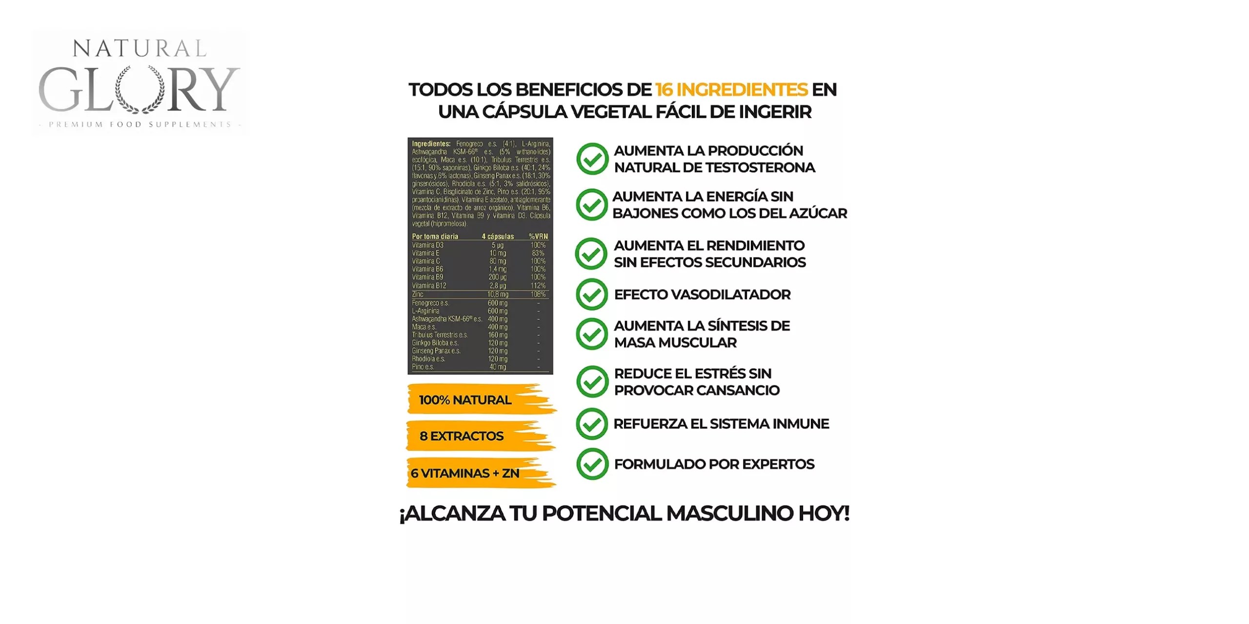 VIGLORY TESTO MEN COMPLEX NATURAL GLORY