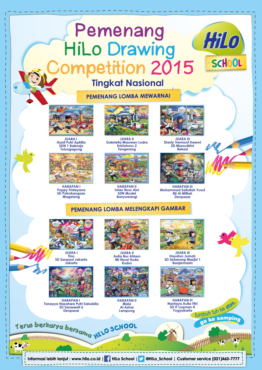 Mewarnai gambar kotak kado yuk contoh anak paud. Pemenang Tingkat Nasional Hilo School Drawing Competition 2015 Hilo School