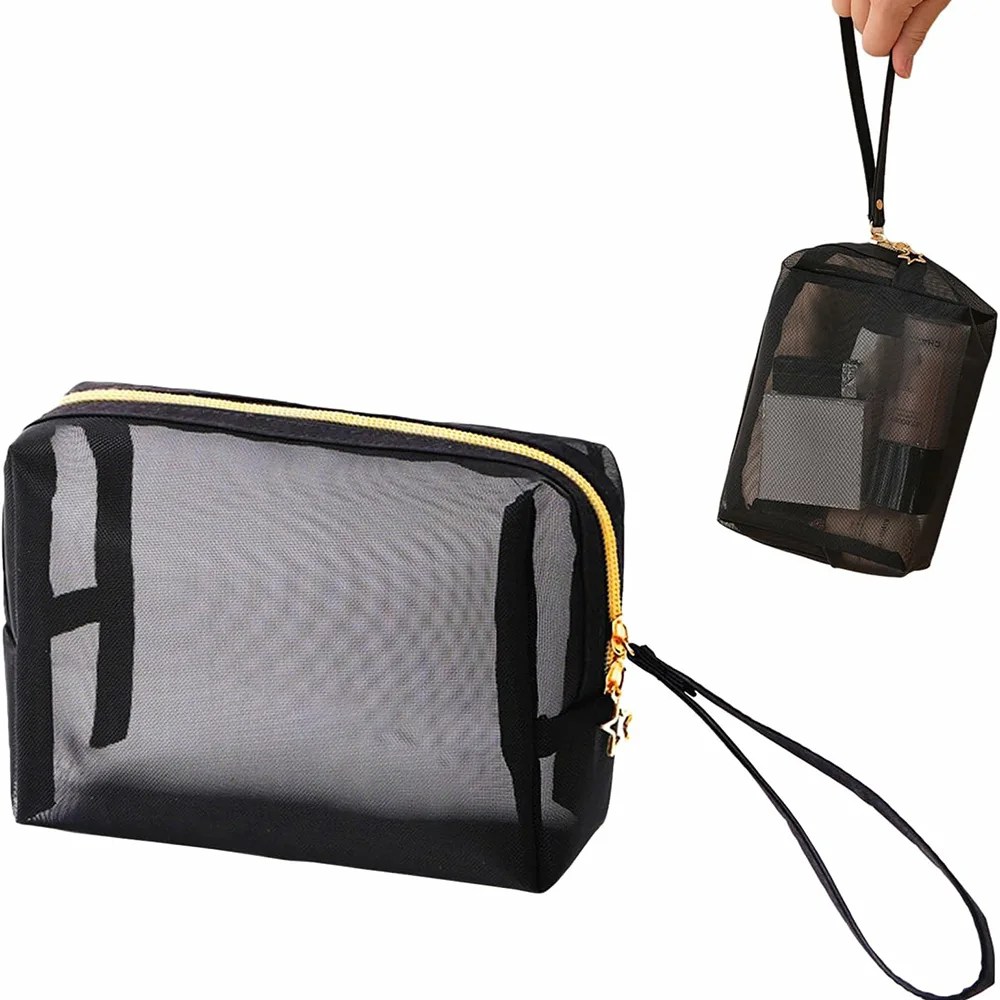 Mesh Cosmetic Bag Set