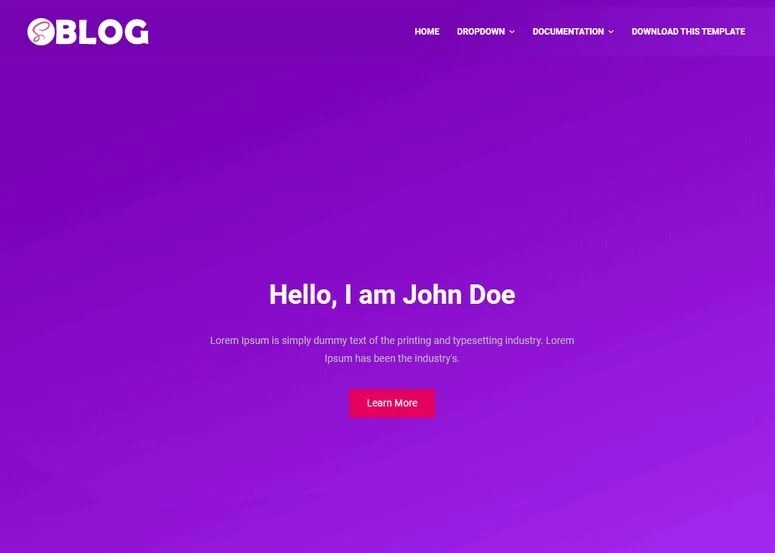 Saas Blog Blogger Template