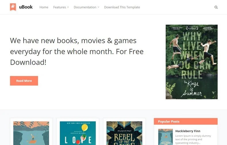 uBook Blogger Template