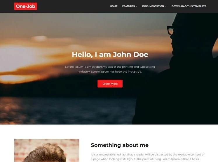 OneJob Blogger Template