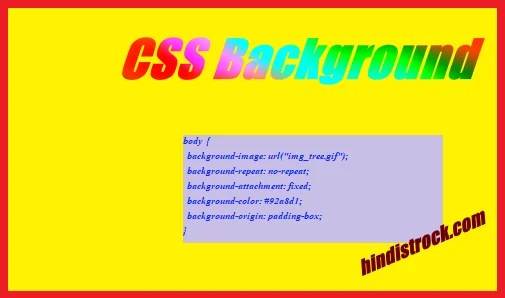 css background property का प्रयोग कब और कैसे किया जाता है।