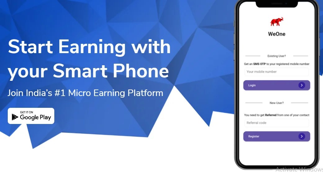 earn with Weone app