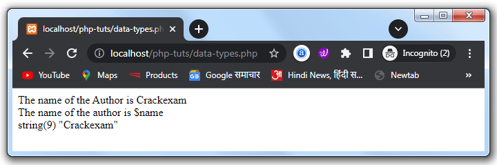 Learn Php Data Types Best Tutorial In Hindi 5 Php String Data Type