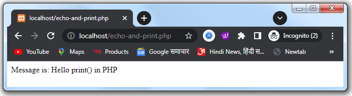 Php Echo And Print Excellent Tutorial In Hindi 8 PHP Print: printing variable value