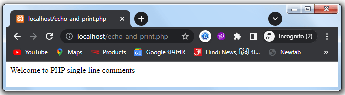 Php Comments And Types in Hindi Best Tutorial 2 php comments single line