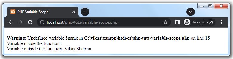 PHP Variable Scope Best Hindi Tutorial 5 global variable