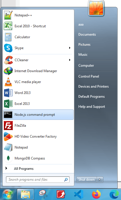 Best Way To Write Node Js First Example 2025 3 Start Menu Command Prompt