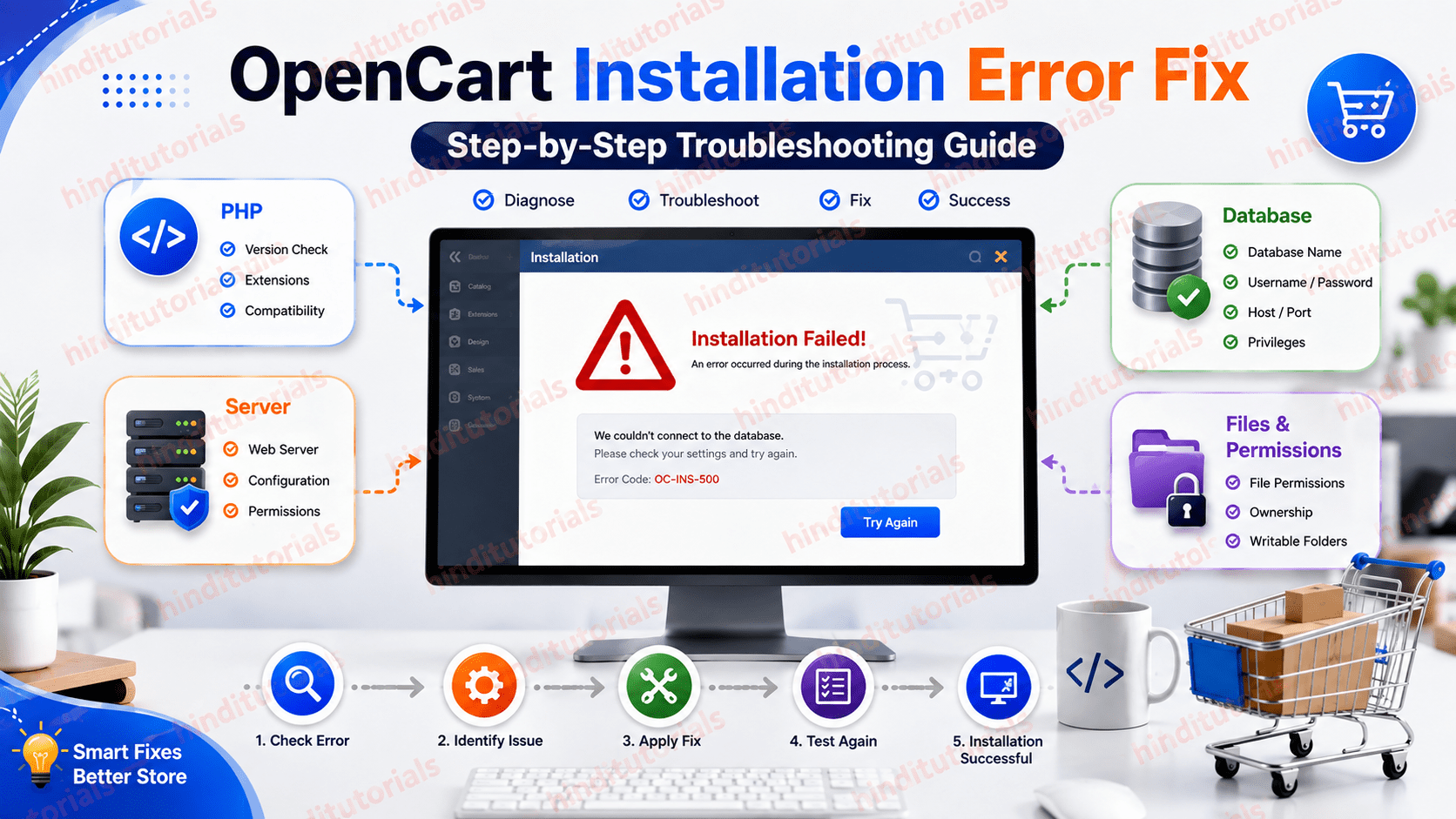 OpenCart Installation Error: How to Fix It Step by Step
