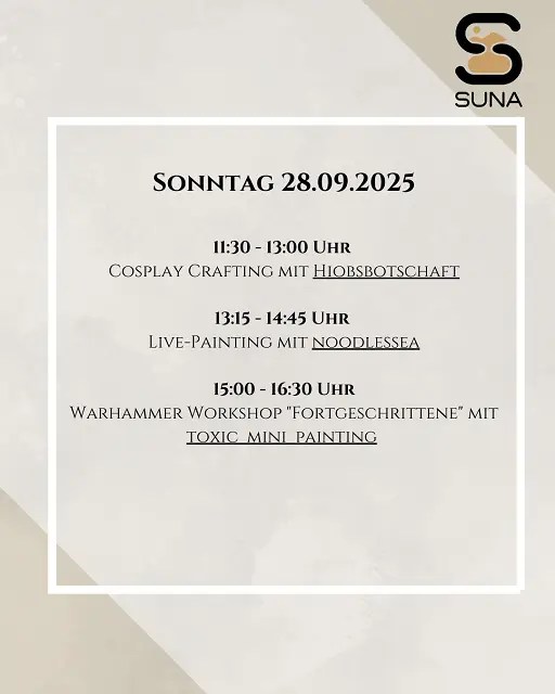 Workshops Suna Corp auf der HiroCon