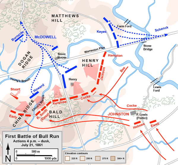 Who Won The Second Battle Of Bull Run Maps First Bull Run July21 1600 