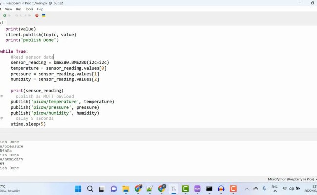 Getting Started With Raspberry Pi Pico W For IoT: Micropython And MQTT