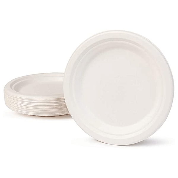 PLATO COMPOSTABLE CAÑA AZUCAR 22 CM