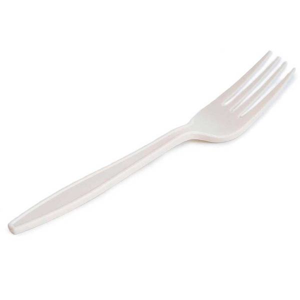 TENEDOR COMPOSTABLE FIBRA DE MAIZ 17 CM