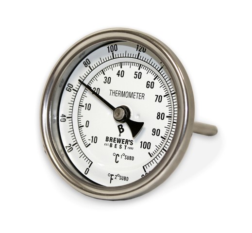 Dial-Type Liquid Thermometer - Dual Scale