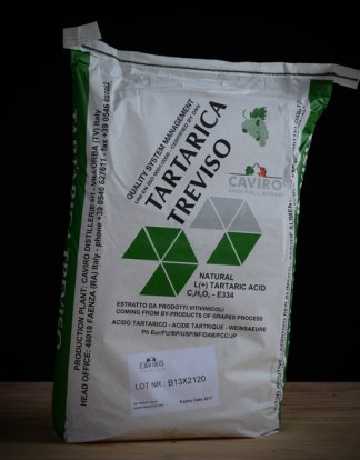 TARTARIC ACID 55LB (25kg) Food Grade for Winemaking, Soda, Cheesemaking, Baking, and Cosmetics from Caviro Distillerie