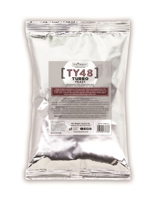 PATHFINDER TY48 48-Hour Turbo Yeast  with AG(PP) 1KG Sack Makes ~50 Gallons of Sugar Wash