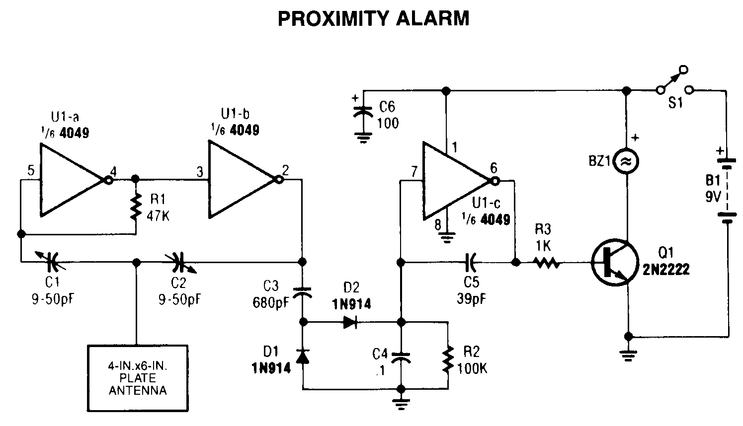 Free Electronics Project Circuit Diagram