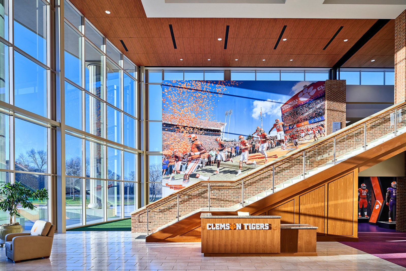 Clemson university opens state-of-the-art football operations complex designed by hok