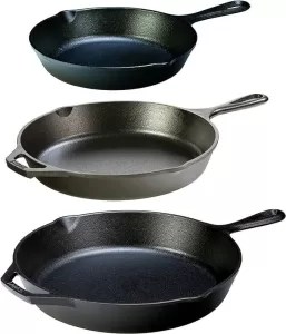 Lodge Seasoned Cast Iron 3 Skillet Bundle Lodge Seasoned Cast Iron 3 Skillet Bundle