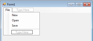 Adding Menus to Windows Forms in C# – HARDIP DABHI