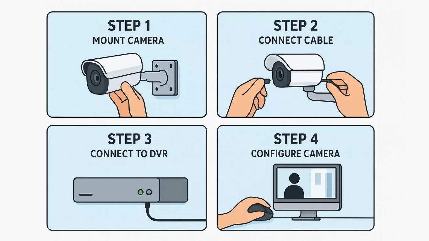 CCTV camera installation setup guide for home and office security in Chennai