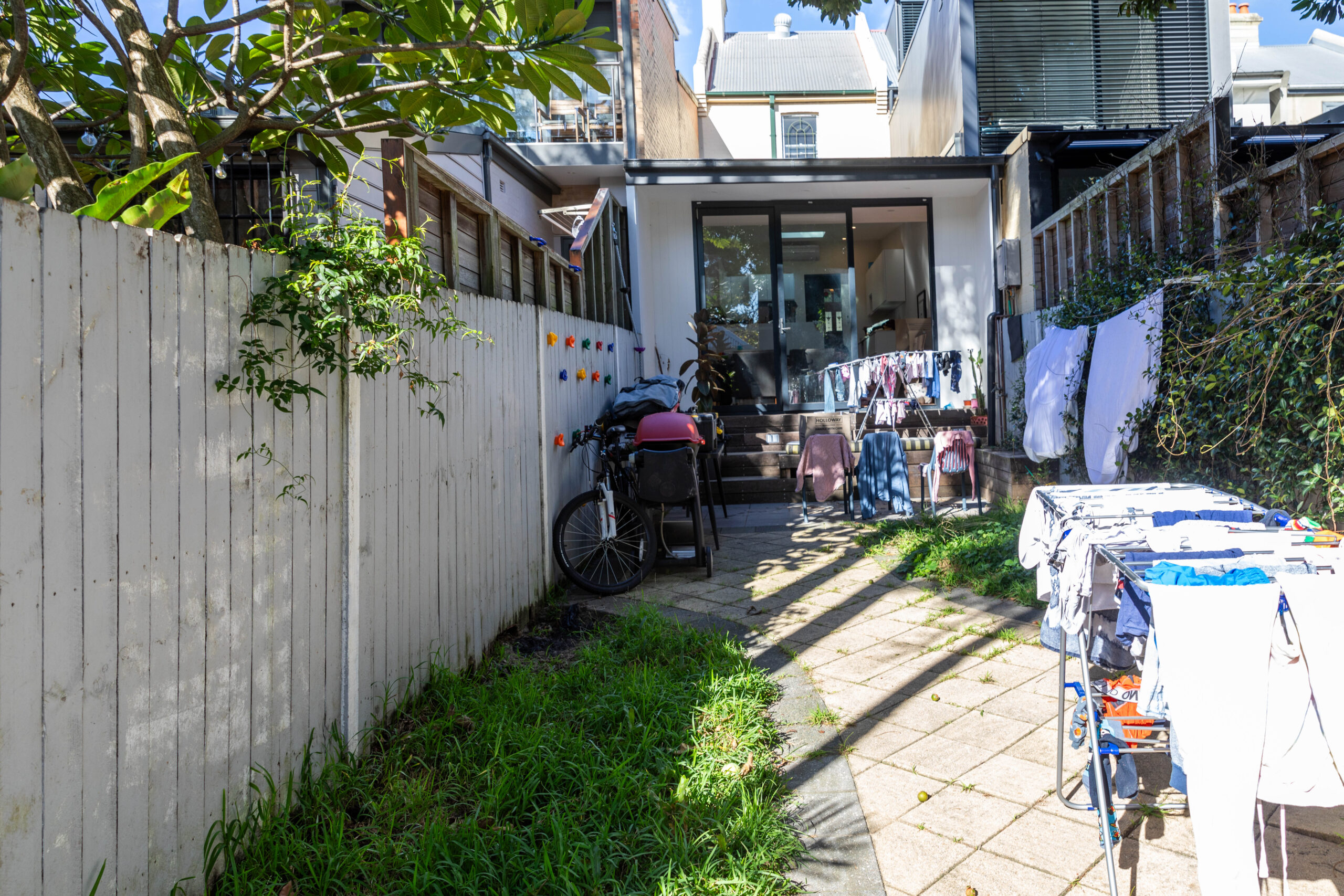Selling Houses Australia 2025 Annandale renovation backyard before