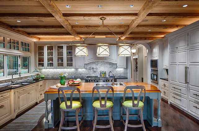 We love reclaimed and other character wood . Rustic Ranch Style Home with Inspiring Kitchen - Home