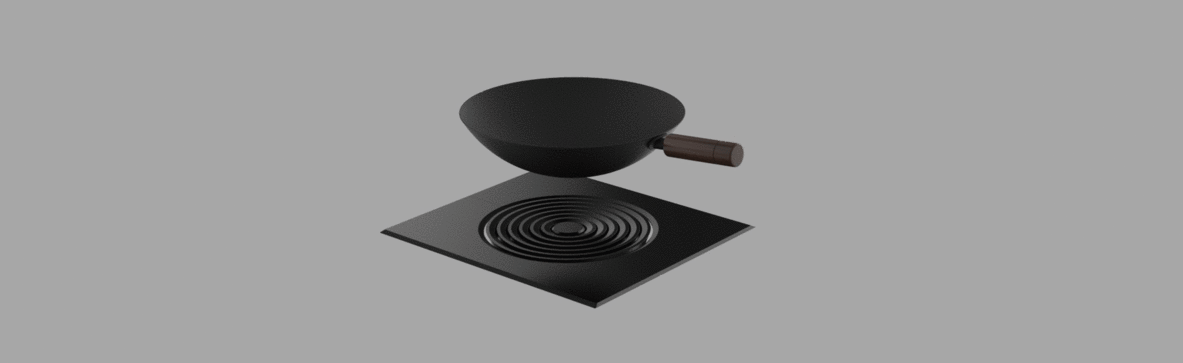 Amphi Portable Induction Cooktop Changes Shape To Fit Woks
