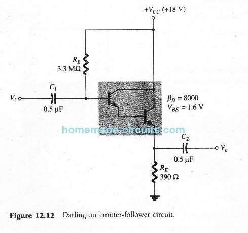 Darlington Transistor Calculations Homemade Circuit Projects