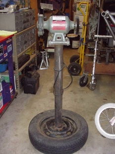 Homemade Diy Bench Grinder Stand 18 picture