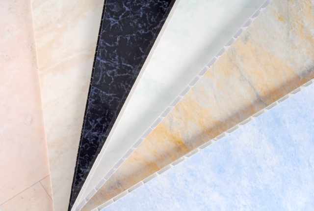 Pvc plastic cladding panel samples