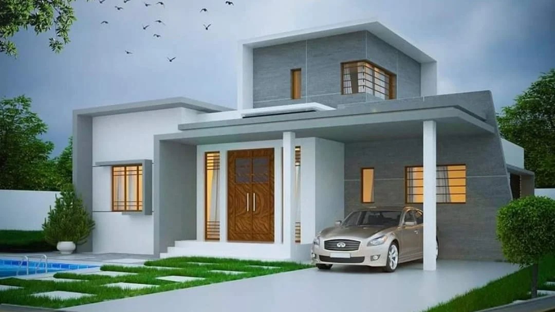 1650 square feet 3 bedroom contemporary style beautiful house and plan