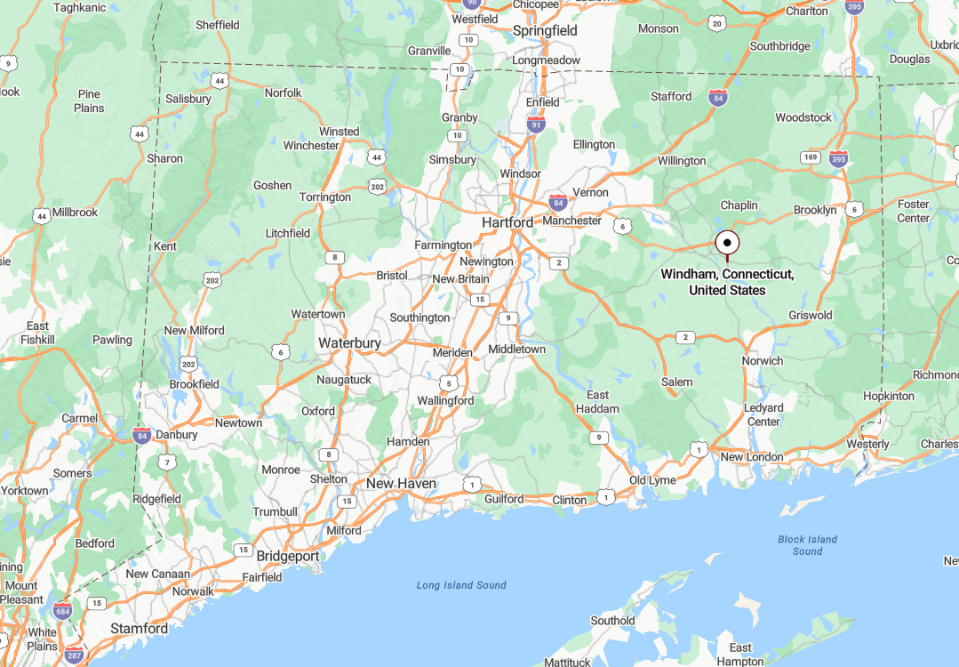 25 Secluded Towns Nestled In The Quiet Heart Of Northeast Connecticut Windham Map 