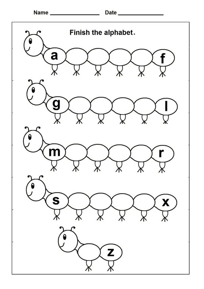 Printable worksheets for nursery