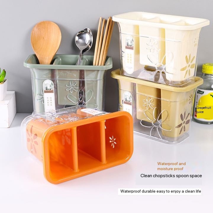 3-SLOTS CUTLERIES RACK (OURS IS PLASTIC CASE, not transparent)