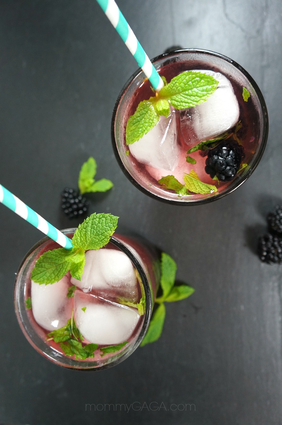 Blackberry Mint Moscato Summer Refresher Cocktail