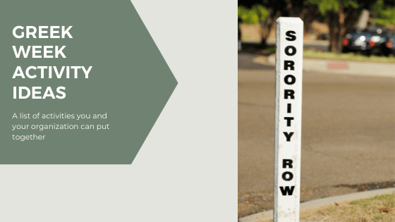 Greek Week Activities: A List of Ideas for Your Organization – HonorsGradU