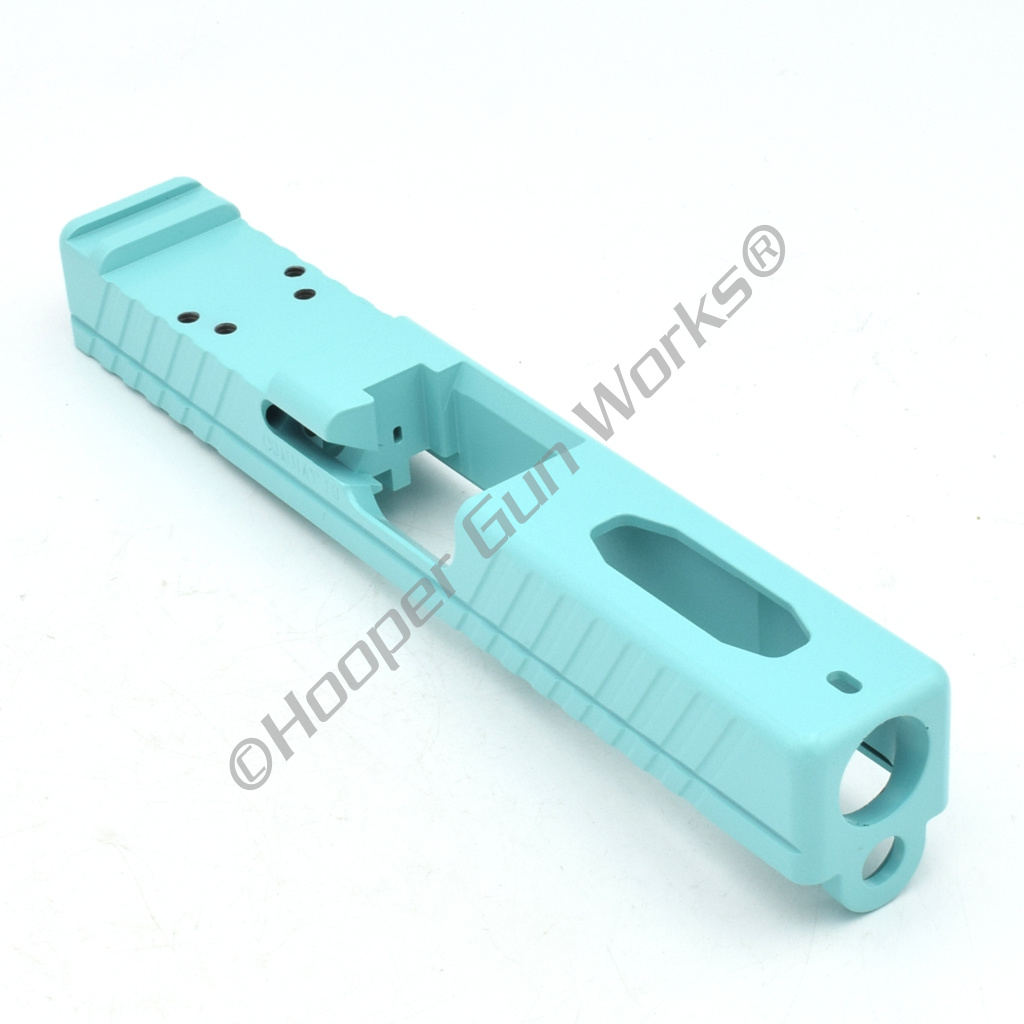 Factory Seconds - Combat RMR Slide for Glock 19 Gen3 9mm Top Port - Robin's Egg Blue Cerakote Finish