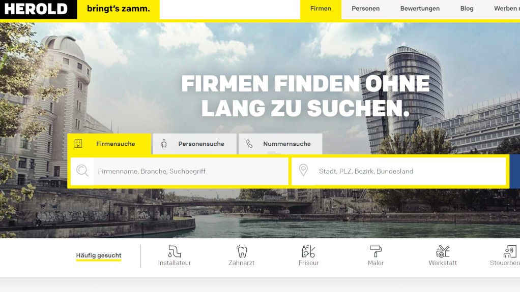 Herold At Relaunch Bessere Suchergebnisse Und Mehr Benutzerfreundlichkeit