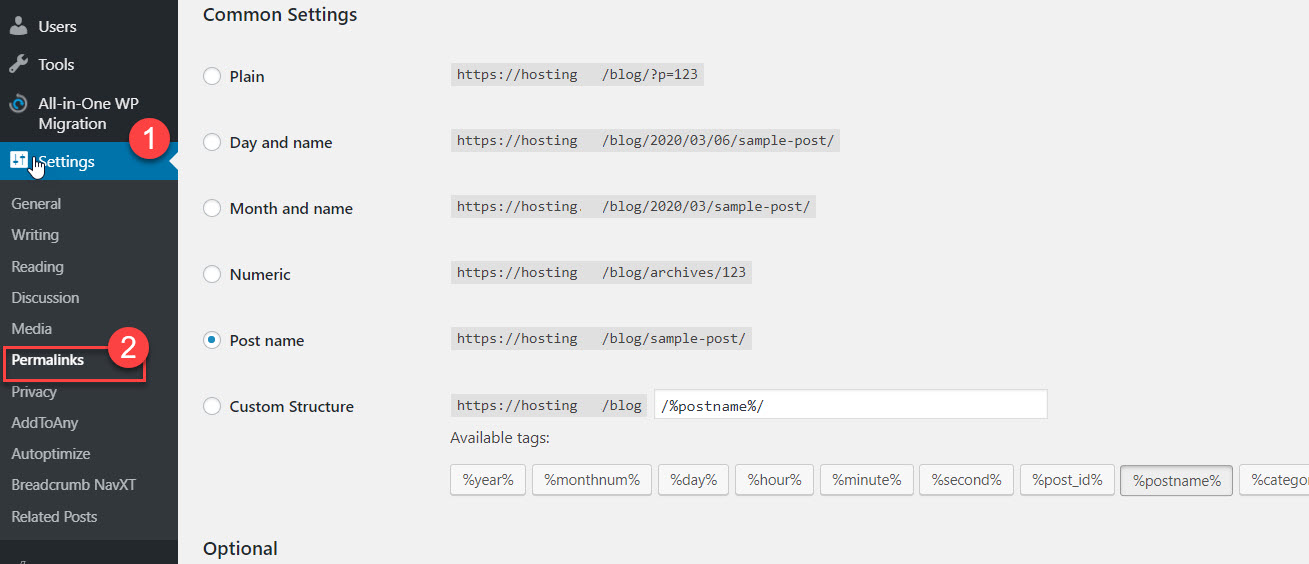 You can adjust the permalink on a post and page . How to Create Custom Permalinks in WordPress - Hosting.co.uk