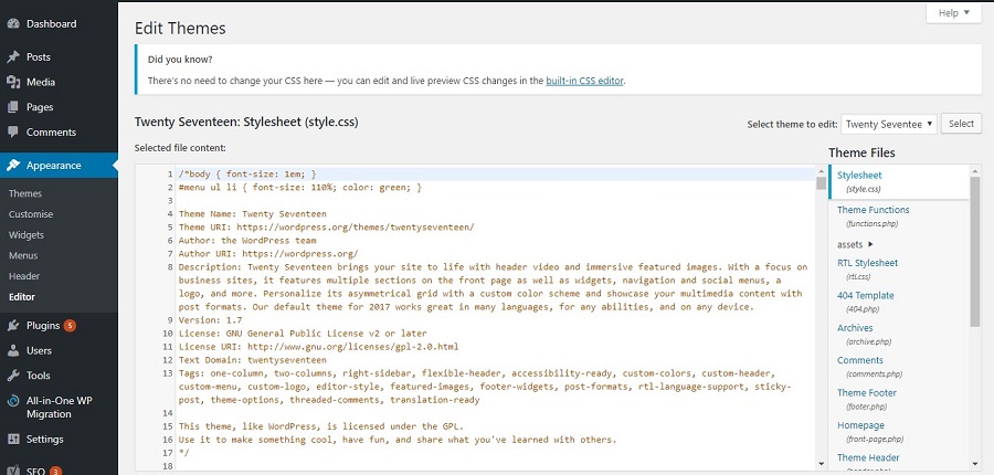 Jangan coba mengedit kode tema jika belum paham · 2. Cara Edit Tema Wordpress Selain Langsung Dari Editor Forum