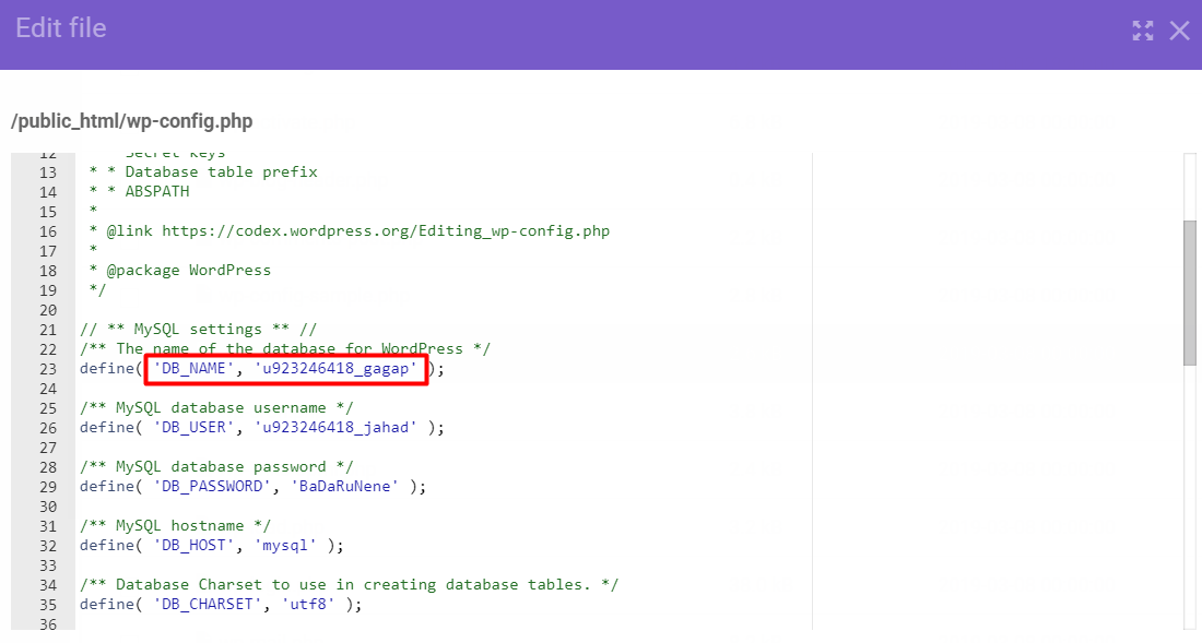 Go to cpanel > databases section > phpmyadmin menu: How to Change WordPress URLs in MySQL Database Using phpMyAdmin