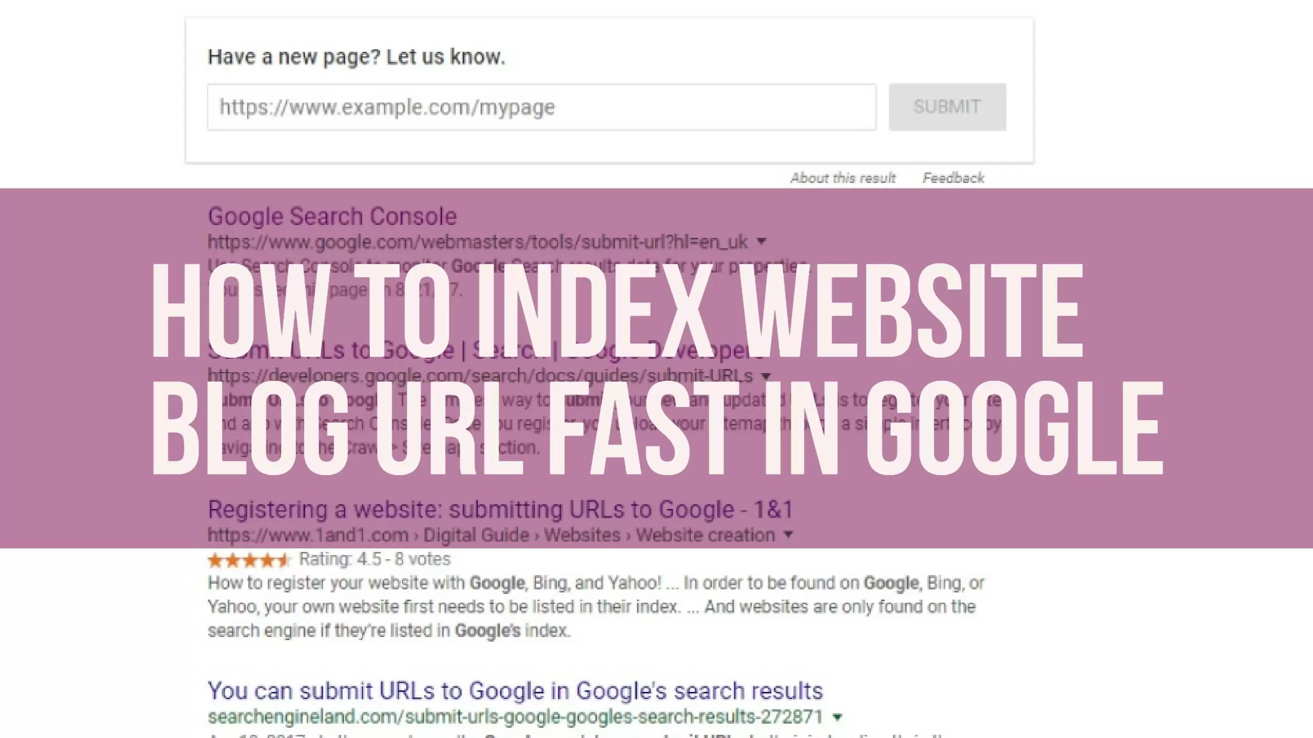 How to Index website blog url fast in google - HostKarle